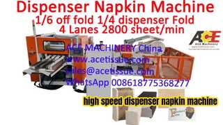 Yüksek Hızlı L Katlama Dispenser Peçete Makinesi – 2 Renkli Baskı ile 2800 Yaprak/Dk.