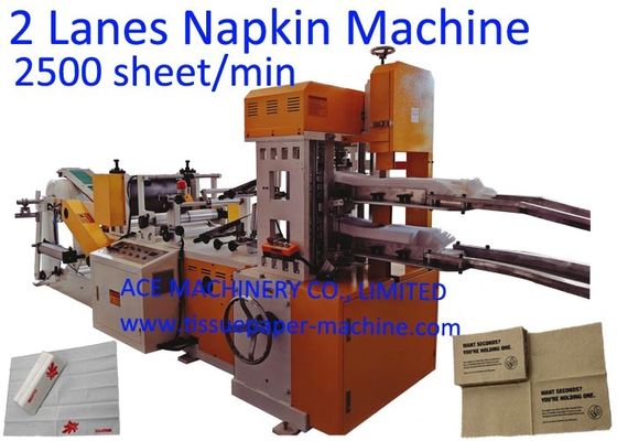 2600 Yaprak / Min 1/8 Katlanır 2 Katlı Kağıt Peçete Makinesi